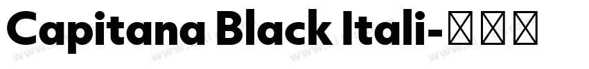 Capitana Black Itali字体转换